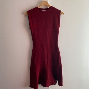 ZARA KNIT red mini dress